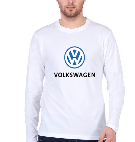 Volkswagen Full Sleeves T-Shirt for Men-White-Ektarfa.online