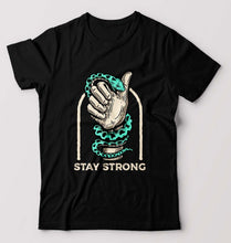 Load image into Gallery viewer, Stay Strong T-Shirt for Men-S(38 Inches)-Black-Ektarfa.online
