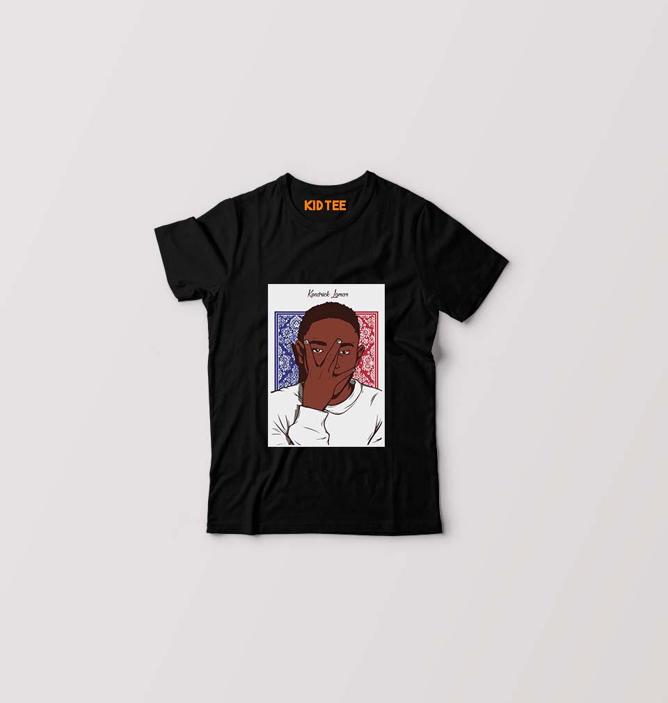Kendrick Lamar Kids T-Shirt for Boy/Girl-Black-Ektarfa.online