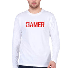 Load image into Gallery viewer, Gamer Full Sleeves T-Shirt for Men-White-Ektarfa.online
