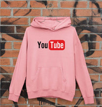 Load image into Gallery viewer, YouTube Unisex Hoodie for Men/Women-Light Baby Pink-Ektarfa.online
