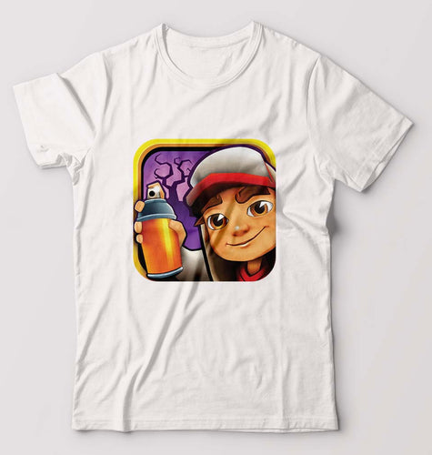 Subway Surfers T-Shirt for Men-White-Ektarfa.online