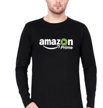 Load image into Gallery viewer, Amazon Prime Full Sleeves T-Shirt for Men-Black-Ektarfa.online
