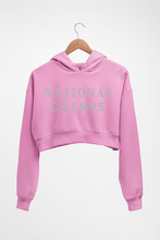 Load image into Gallery viewer, National Champs Crop HOODIE FOR WOMEN-Light Baby Pink-Ektarfa.online
