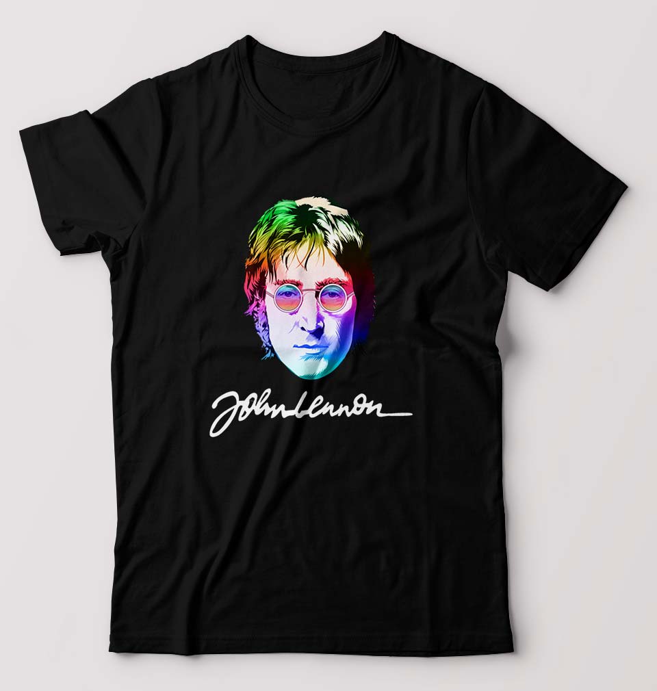 John Lennon T-Shirt for Men-Black-Ektarfa.online