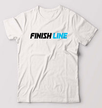 Load image into Gallery viewer, Finish Line T-Shirt for Men-S(38 Inches)-White-Ektarfa.online
