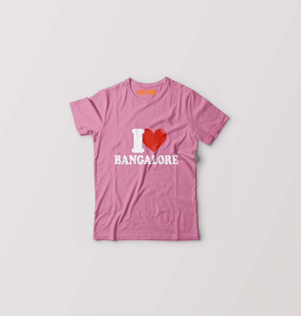 I Love BANGALORE Kids T-Shirt for Boy/Girl-Pink-Ektarfa.online