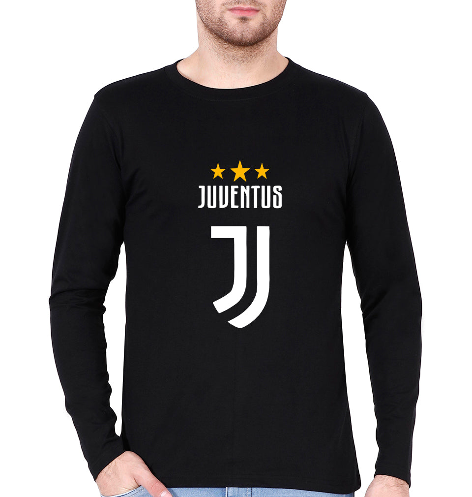 Juventus Full Sleeves T-Shirt for Men-Black-Ektarfa.online