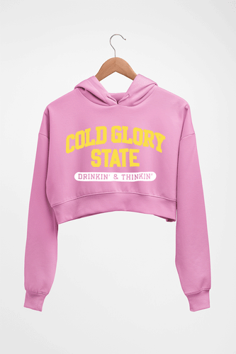 Varsity Cold Glory Crop HOODIE FOR WOMEN-Light Baby Pink-Ektarfa.online