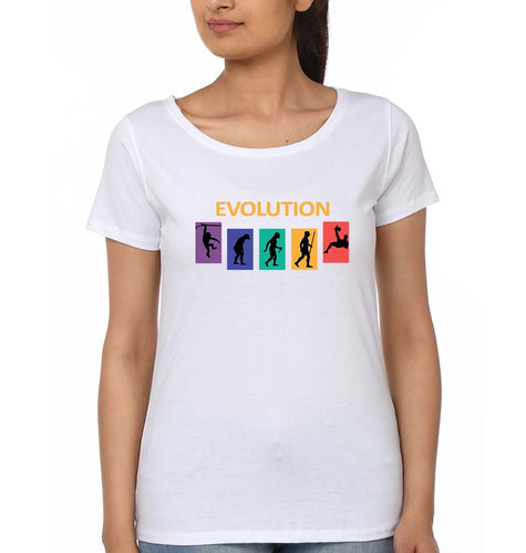 Evolution Football T-Shirt for Women-XS(32 Inches)-White-Ektarfa.online