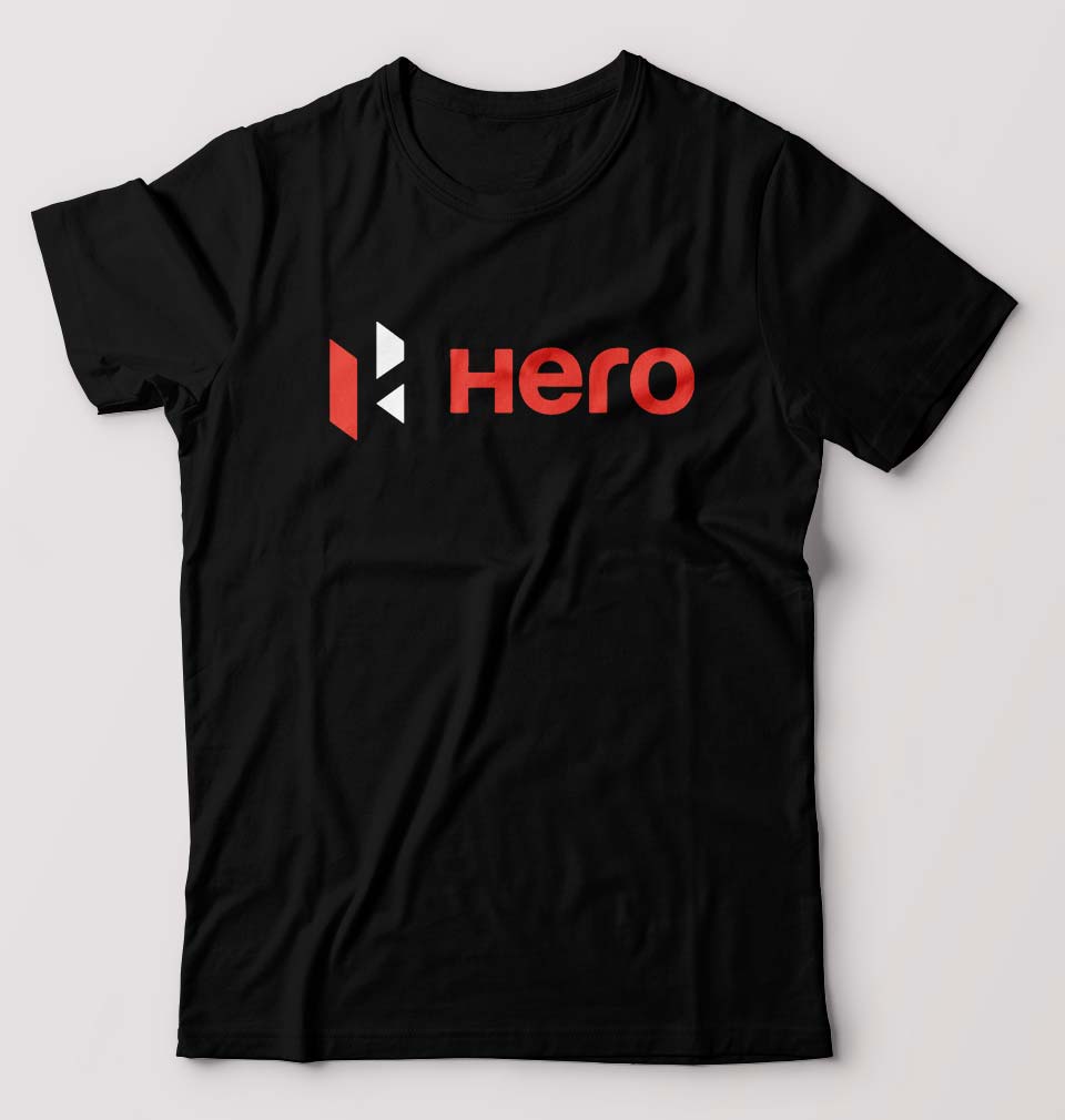 Hero MotoCorp T-Shirt for Men-S(38 Inches)-Black-Ektarfa.online