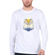Load image into Gallery viewer, Eagle Full Sleeves T-Shirt for Men-S(38 Inches)-White-Ektarfa.online

