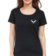Load image into Gallery viewer, Rafael Nadal (RAFA) T-Shirt for Women-XS(32 Inches)-Black-Ektarfa.online
