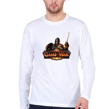 Load image into Gallery viewer, Game of War Full Sleeves T-Shirt for Men-S(38 Inches)-White-Ektarfa.online
