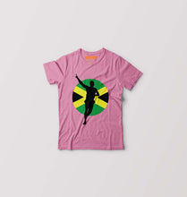 Load image into Gallery viewer, Usain Bolt Kids T-Shirt for Boy/Girl-Pink-Ektarfa.online
