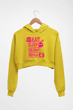 Load image into Gallery viewer, Valorant Crop HOODIE FOR WOMEN-Mustard Yellow-Ektarfa.online
