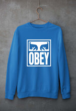 Load image into Gallery viewer, Obey Unisex Sweatshirt for Men/Women-S(40 Inches)-Royal Blue-Ektarfa.online
