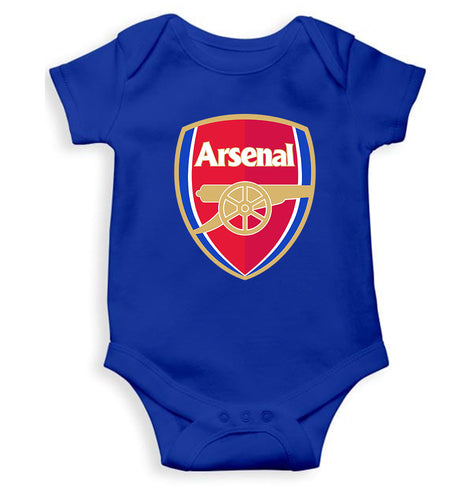 Arsenal Kids Romper For Baby Boy/Girl-0-5 Months(18 Inches)-Royal Blue-Ektarfa.online