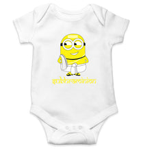 Load image into Gallery viewer, Minion Subhraminion Kids Romper For Baby Boy/Girl-0-5 Months(18 Inches)-White-Ektarfa.online
