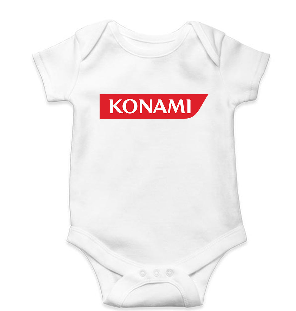 Konami Kids Romper For Baby Boy/Girl-White-Ektarfa.online