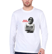 Load image into Gallery viewer, John Lennon Full Sleeves T-Shirt for Men-White-Ektarfa.online
