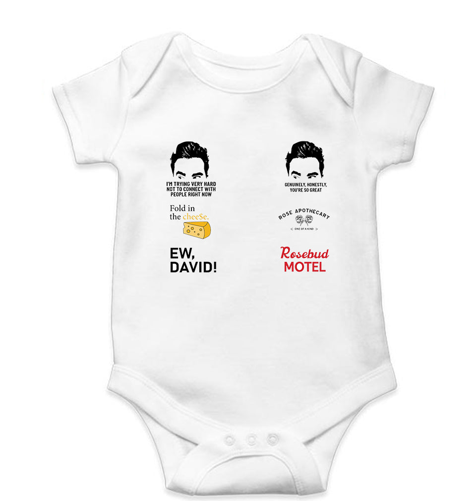 Schitts Creek Kids Romper For Baby Boy/Girl-0-5 Months(18 Inches)-White-Ektarfa.online