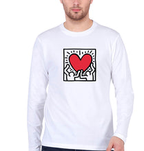 Load image into Gallery viewer, Keith Haring Full Sleeves T-Shirt for Men-White-Ektarfa.online
