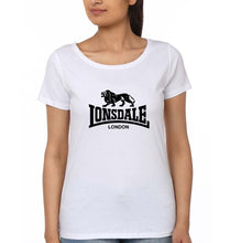 Load image into Gallery viewer, Lonsdale T-Shirt for Women-XS(32 Inches)-White-Ektarfa.online
