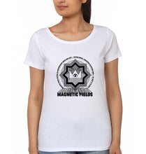 Load image into Gallery viewer, Magnetic fields T-Shirt for Women-XS(32 Inches)-White-Ektarfa.online
