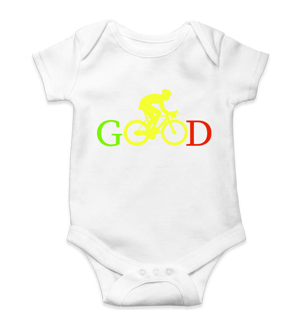 Cycling Good Kids Romper For Baby Boy/Girl-0-5 Months(18 Inches)-White-Ektarfa.online