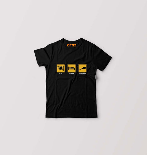 Snooker Kids T-Shirt for Boy/Girl-Black-Ektarfa.online