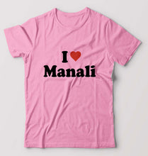 Load image into Gallery viewer, I Love Manali T-Shirt for Men-Light Baby Pink-Ektarfa.online
