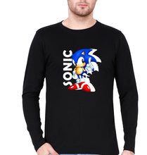 Load image into Gallery viewer, Sonic Full Sleeves T-Shirt for Men-Black-Ektarfa.online
