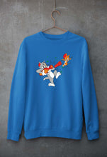 Load image into Gallery viewer, Tom and Jerry Unisex Sweatshirt for Men/Women-S(40 Inches)-Royal Blue-Ektarfa.online
