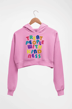 Load image into Gallery viewer, treat people.with kindness harry styles Crop HOODIE FOR WOMEN
