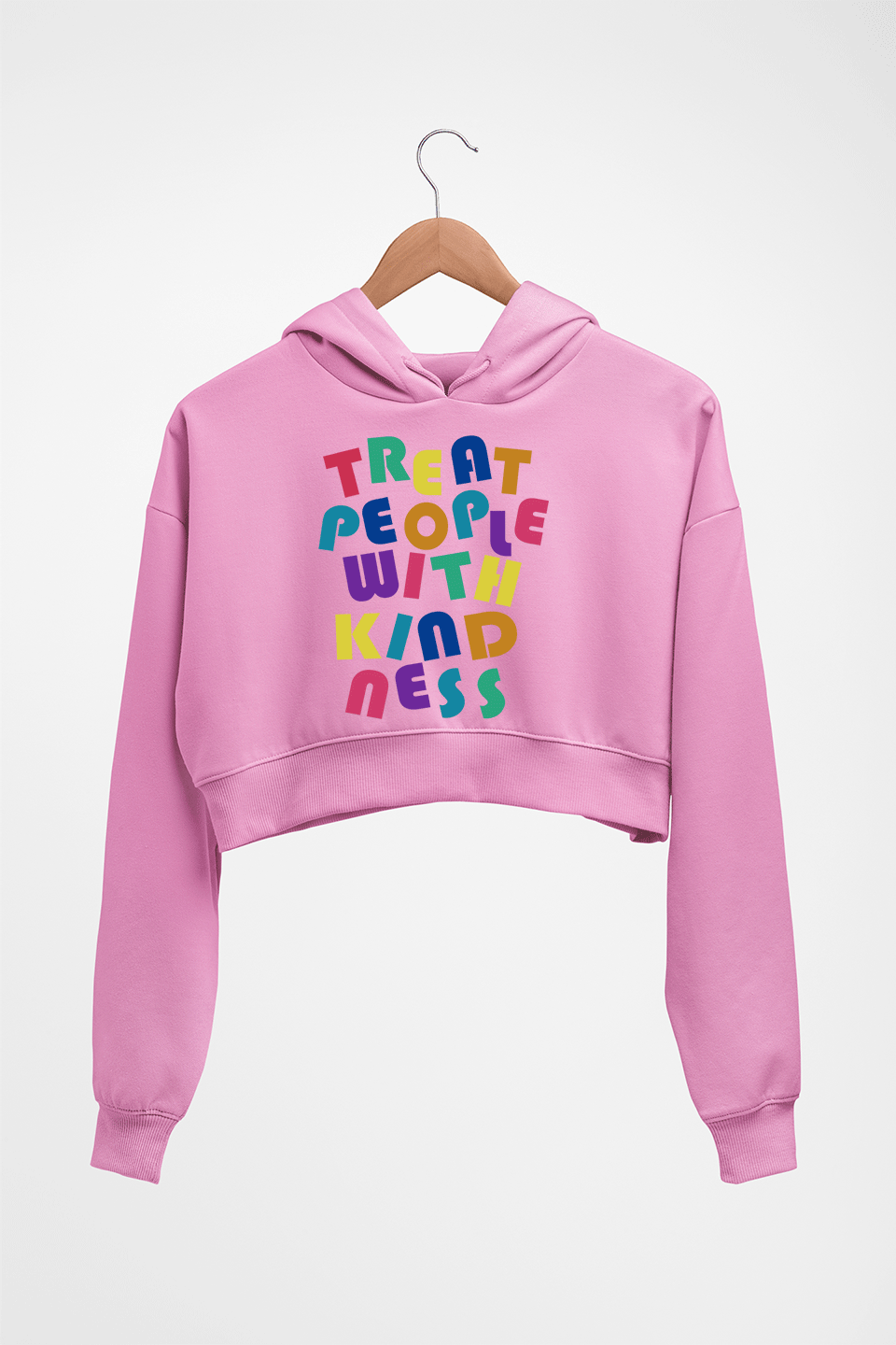 treat people.with kindness harry styles Crop HOODIE FOR WOMEN