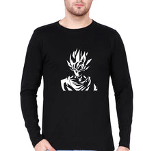 Load image into Gallery viewer, Anime Goku Full Sleeves T-Shirt for Men-Black-Ektarfa.online
