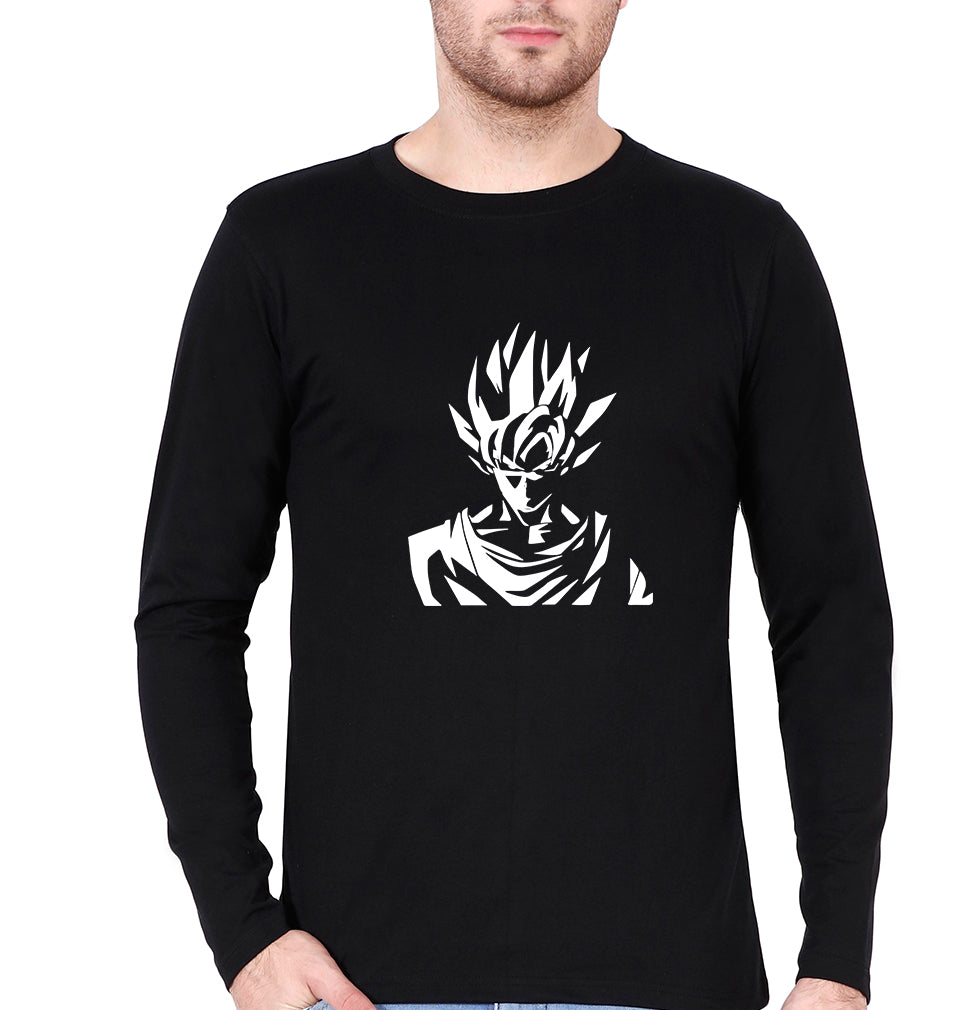Anime Goku Full Sleeves T-Shirt for Men-Black-Ektarfa.online