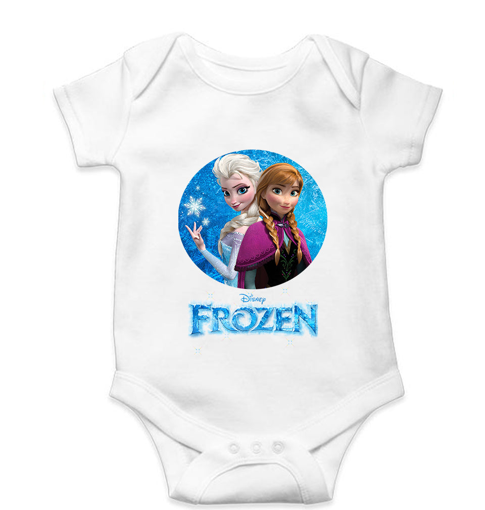 Frozen Elsa Kids Romper For Baby Boy/Girl-0-5 Months(18 Inches)-White-Ektarfa.online