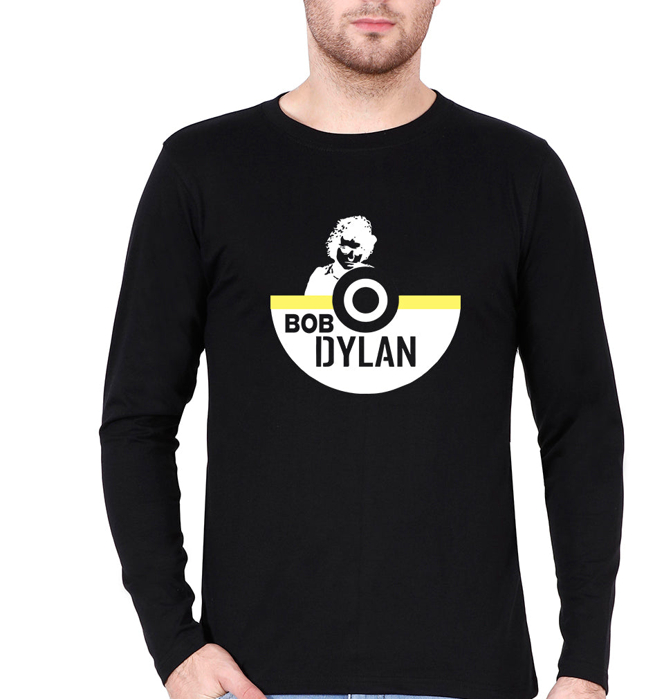 Bob Dylan Full Sleeves T-Shirt for Men-Black-Ektarfa.online