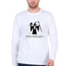 Load image into Gallery viewer, Table Tennis (TT) Wizard Full Sleeves T-Shirt for Men-White-Ektarfa.online
