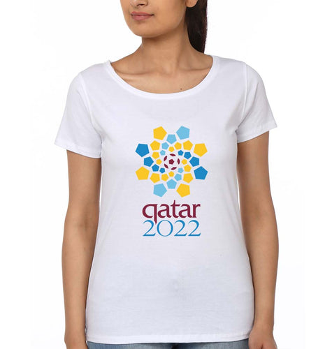FIFA World Cup Qatar 2022 T-Shirt for Women-White-Ektarfa.online