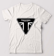 Load image into Gallery viewer, Triumph T-Shirt for Men-S(38 Inches)-White-Ektarfa.online
