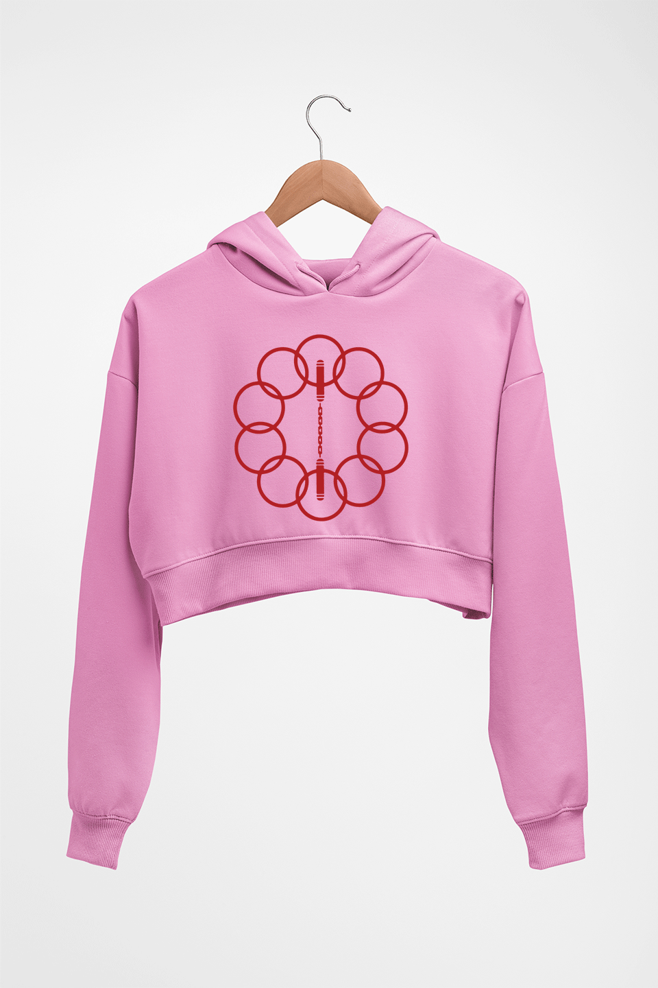 Shang-Chi Crop HOODIE FOR WOMEN-Light Baby Pink-Ektarfa.online