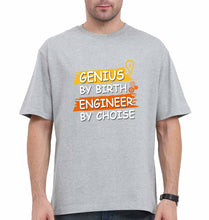 Load image into Gallery viewer, Genius Engineer Oversized T-Shirt for Men-Grey-Ektarfa.online
