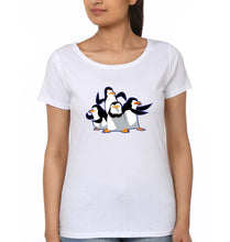 Load image into Gallery viewer, Penguins of Madagascar T-Shirt for Women-White-Ektarfa.online
