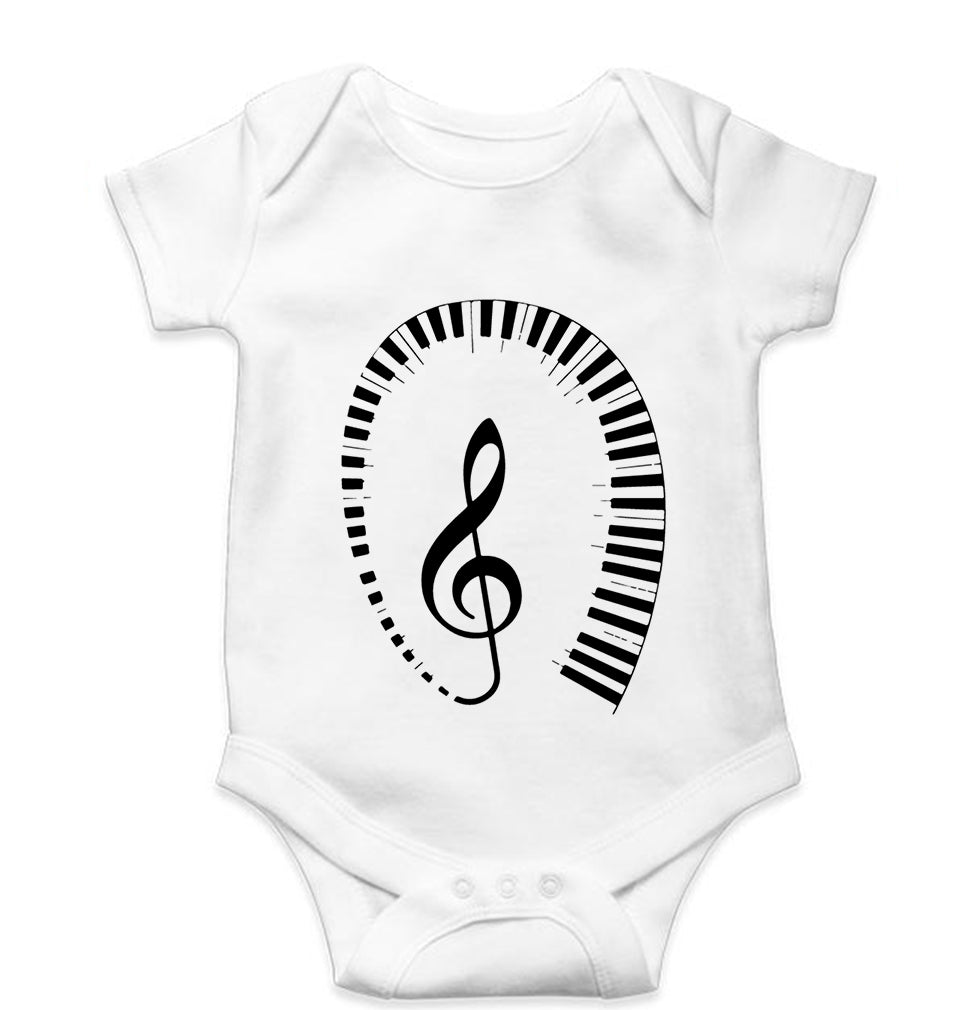 Piano Kids Romper For Baby Boy/Girl-White-Ektarfa.online