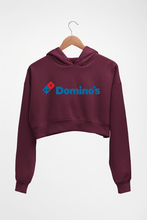 Load image into Gallery viewer, Domino&#39;s Crop HOODIE FOR WOMEN-Maroon-Ektarfa.online
