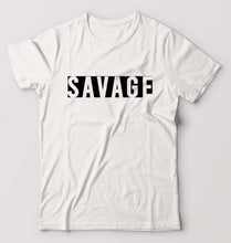Load image into Gallery viewer, Savage T-Shirt for Men-S(38 Inches)-White-Ektarfa.online
