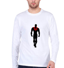 Load image into Gallery viewer, Superman Superhero Full Sleeves T-Shirt for Men-White-Ektarfa.online
